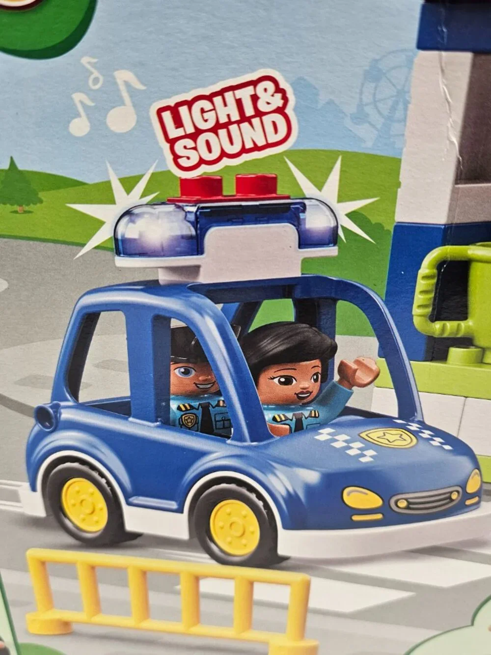 Lego Duplo Town Police Station Car Light Sound Boy Girl Toddler 10902 Set +Brick